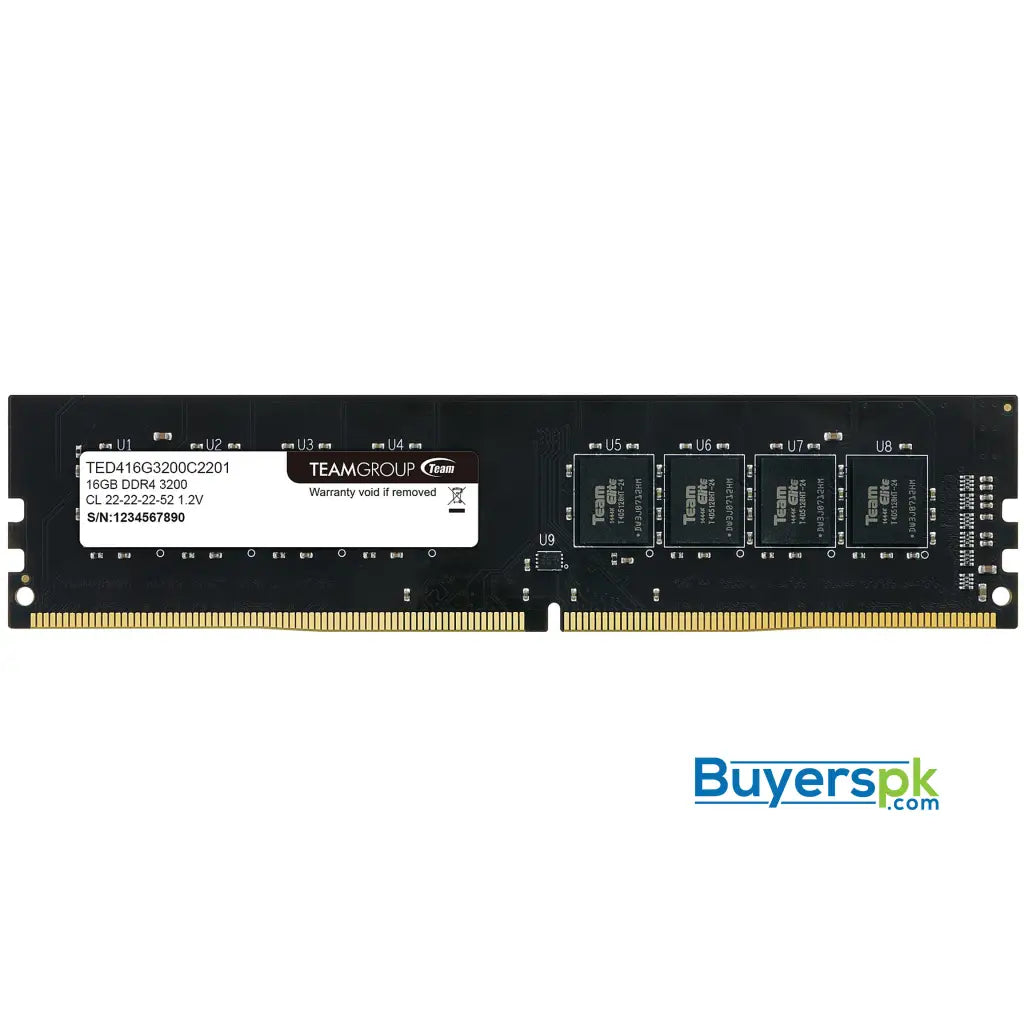 Team Group Ram Desktop 16gb 3200mhz Ted416g3200c2201 - RAM Price in Pakistan Team Group Ram Desktop 16gb 3200mhz Ted416g3200c2201 - RAM Price in Pakistan